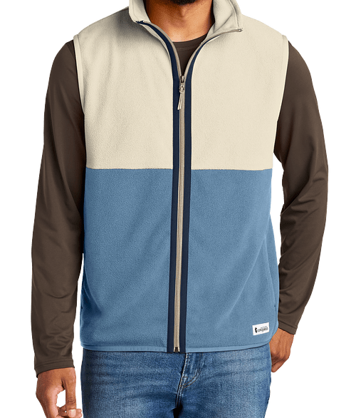 Cotopaxi Amado Recycled Fleece Vest in Cream / Fjord