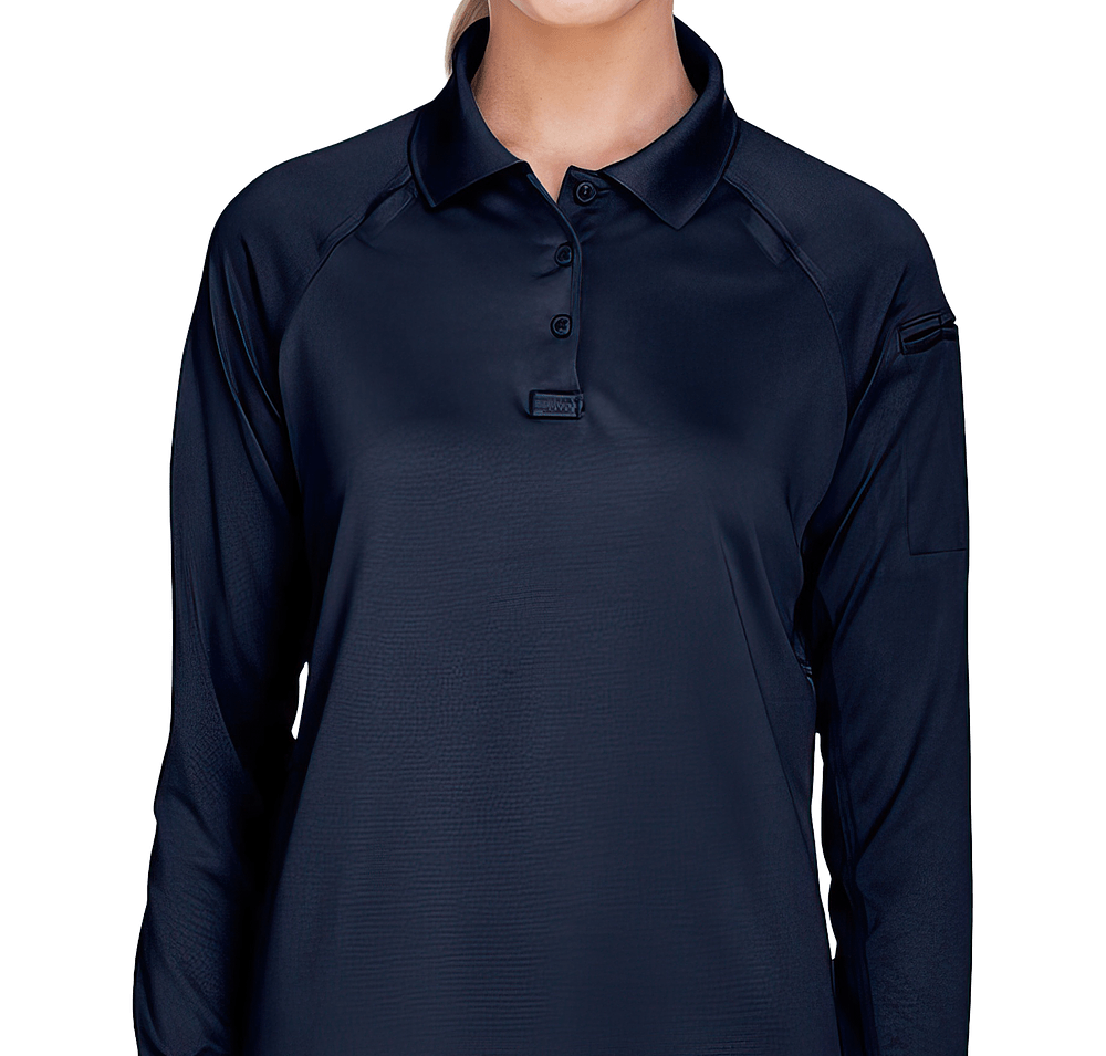Harriton Women's Advantage Tactical Long Sleeve Performance Polo - Embroidered-default