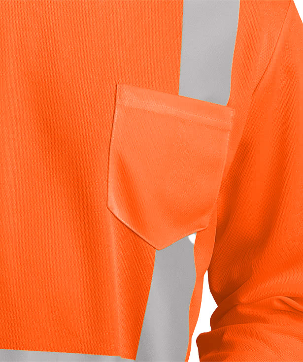 CornerStone Class 2 Mesh Long Sleeve Safety Pocket T-shirt