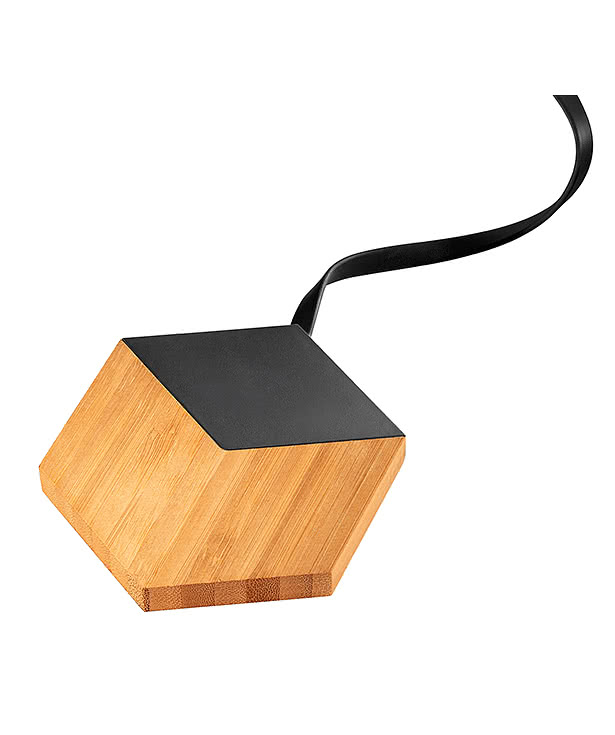 Laser Engraved SCX Innovative Design Bamboo 10W Hexa Wireless Charger
