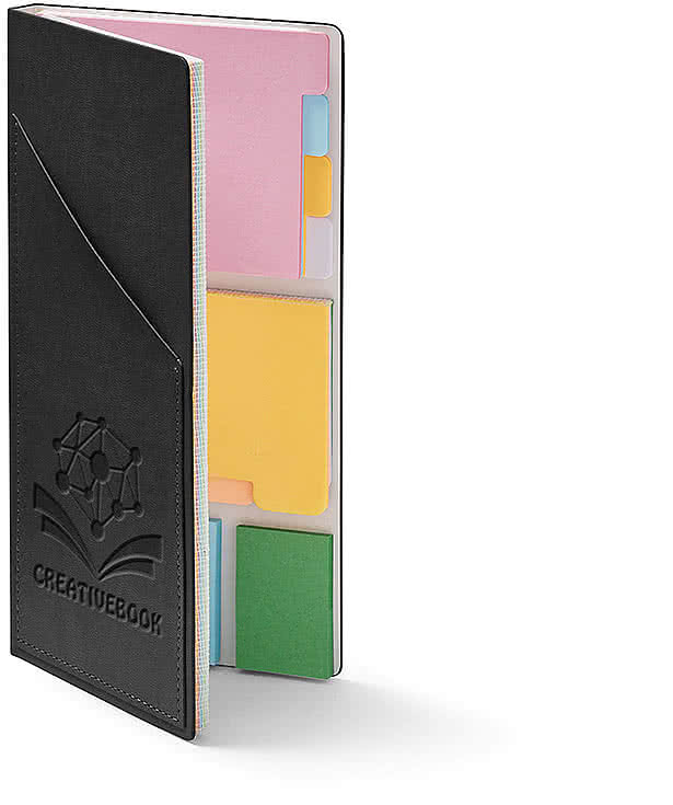 Debossed Italian Thermo Sticky Notes Notepad