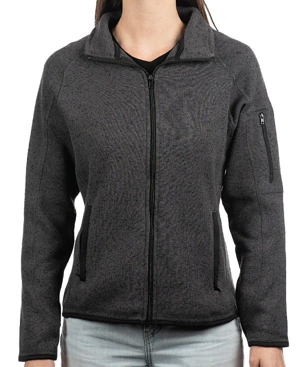 Burnside Women's Sweater Knit Full-Zip Jacket