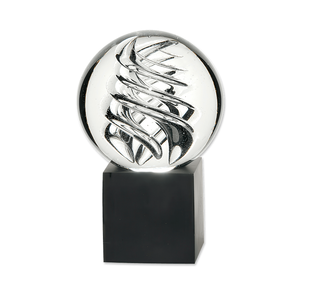 Laser Engraved Large Frosted Swirl Award-default
