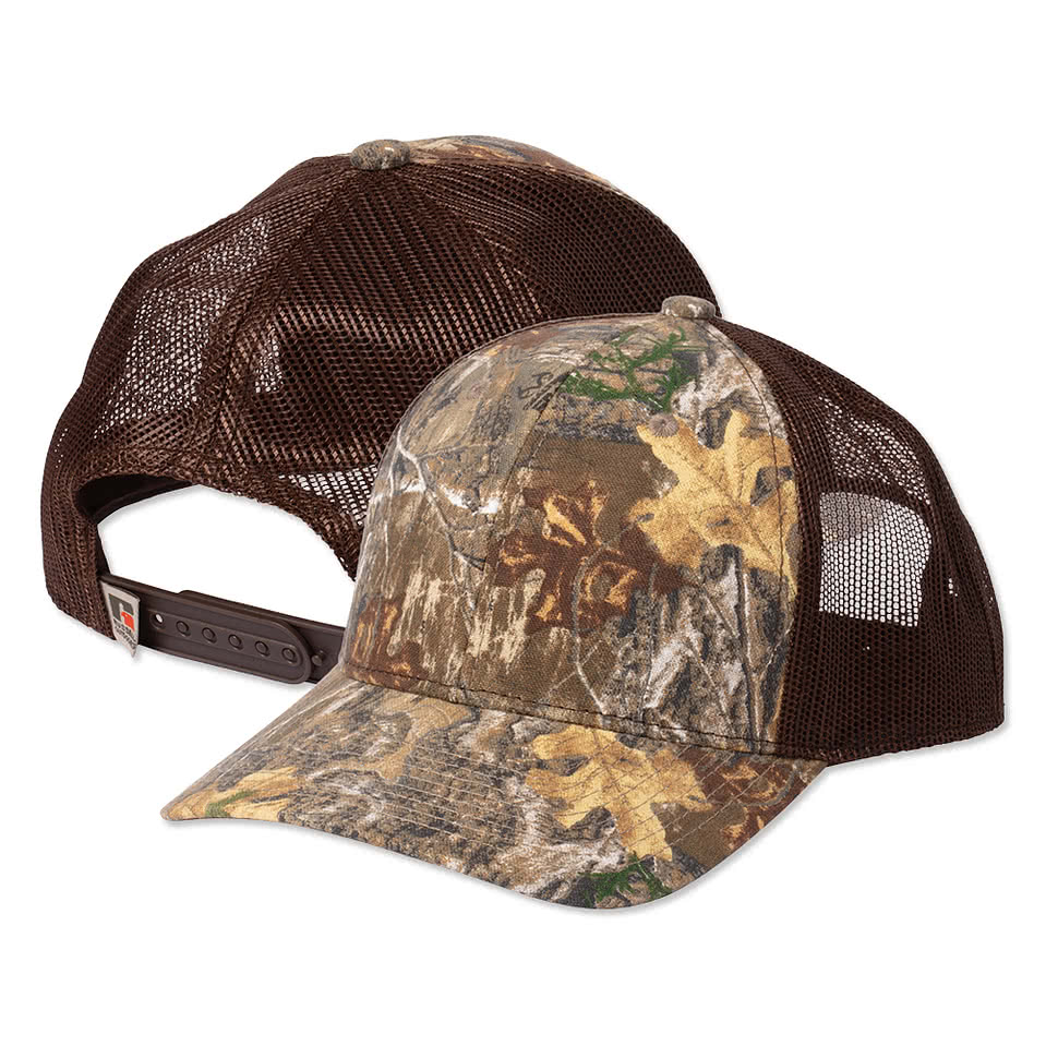 Russell Outdoors Camo Snapback Trucker Hat