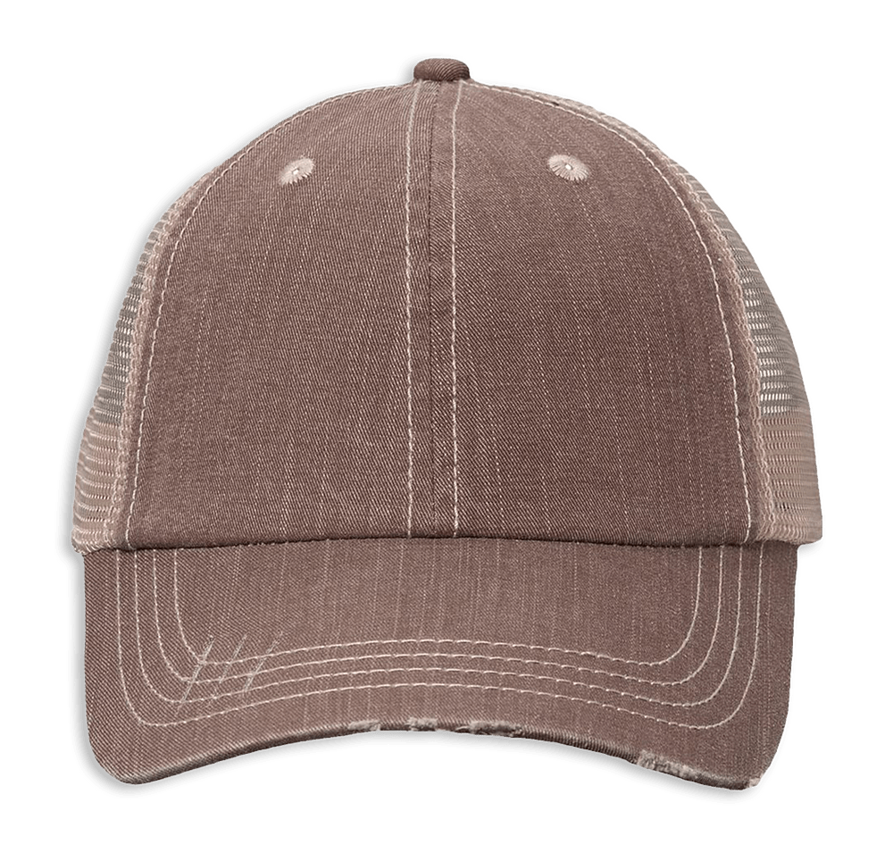 Valucap Contrast Stitch Trucker Hat-default