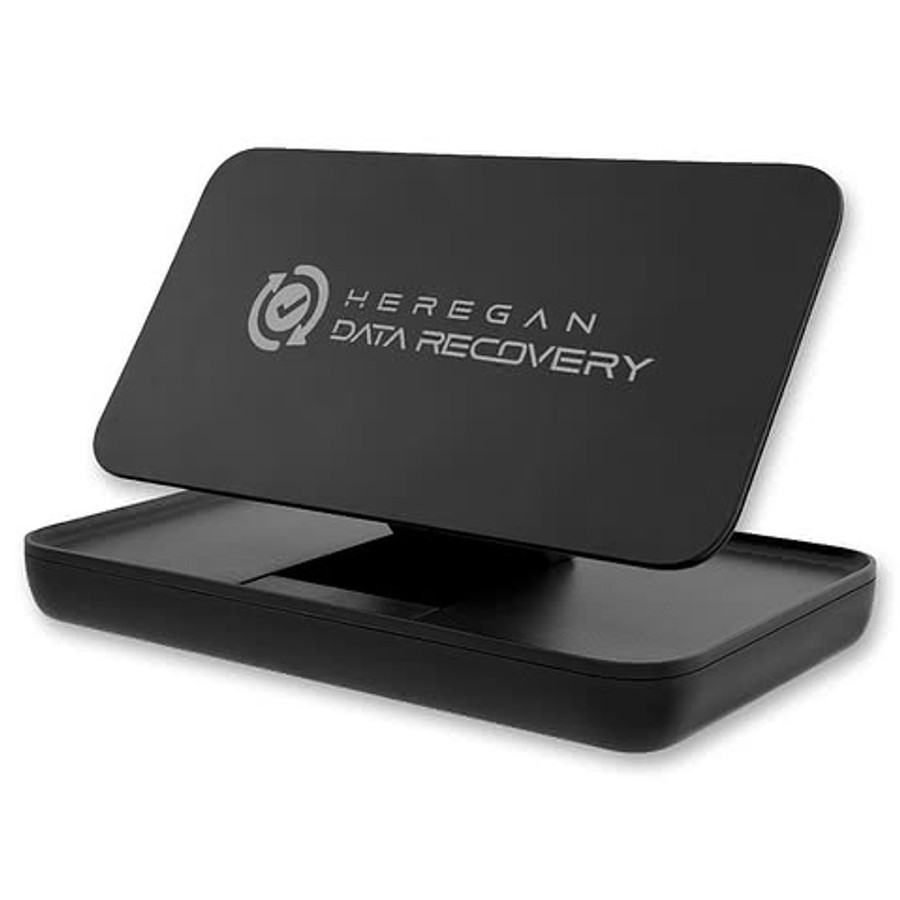 Recycled Folding Wireless Charger & Stand in BLACK
