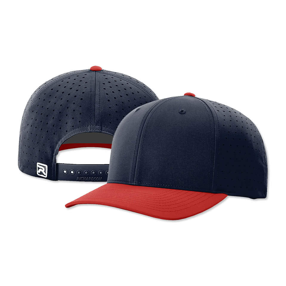 Richardson Laser Perf R-Flex Snapback Baseball Hat - Embroidered