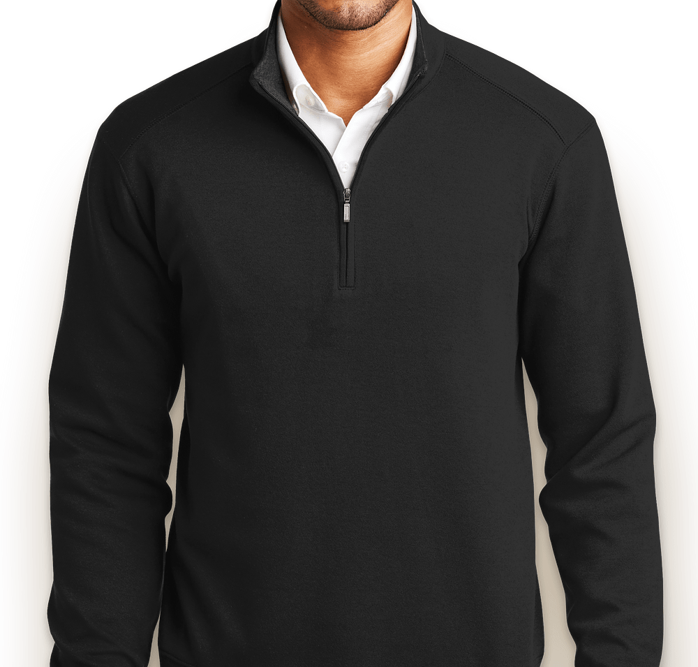 Port Authority Interlock Quarter Zip Pullover-default
