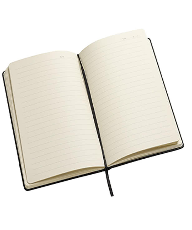 Debossed Symposium Hard Cover Textured Notebook with Pen