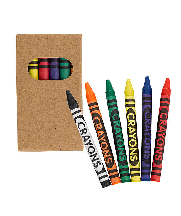 Full Color Lil' Bit Reflective Coloring Drawstring Bag with Crayons