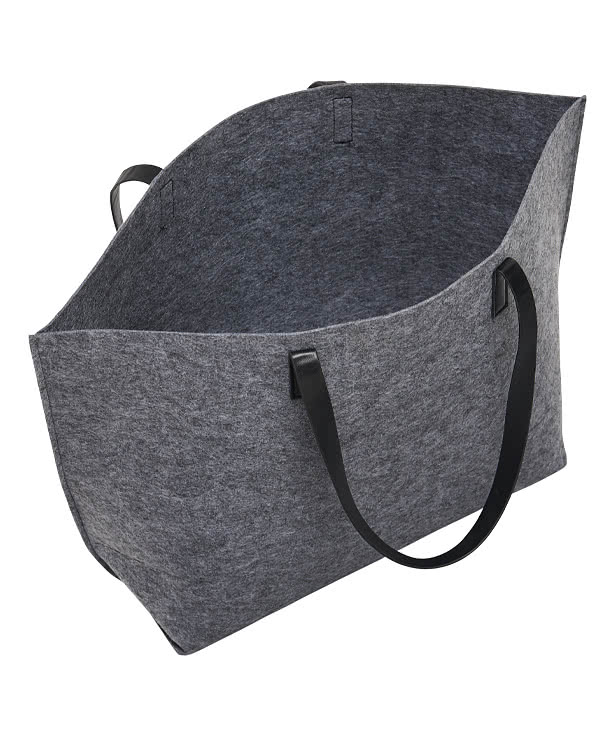 The Goods Recycled Felt Shoulder Tote Bag