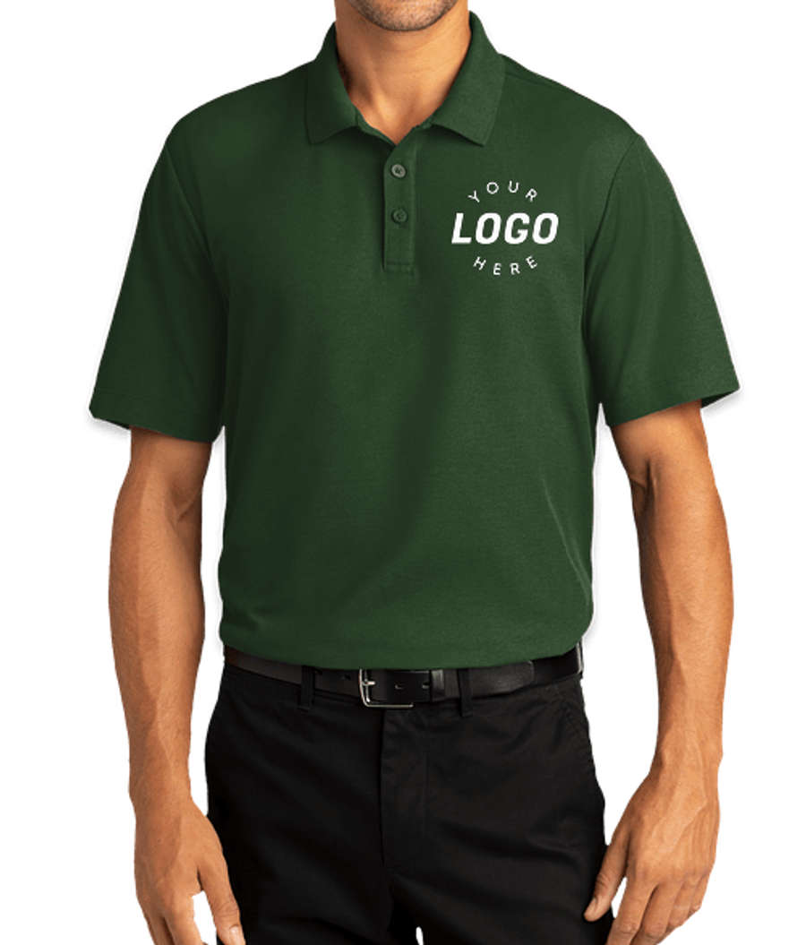 Port Authority SuperPro React Polo - Printed in Dark Green