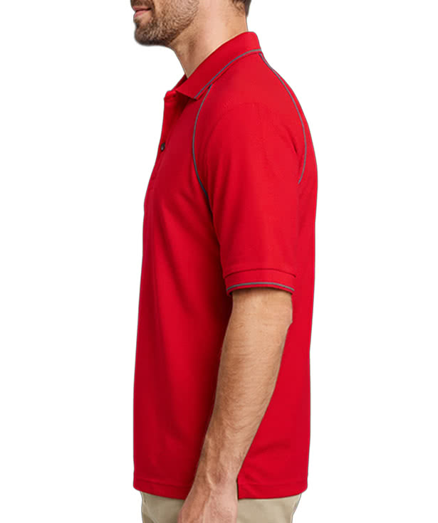 Blue Generation BLU-X-DRI Tipped Performance Polo - Embroidered