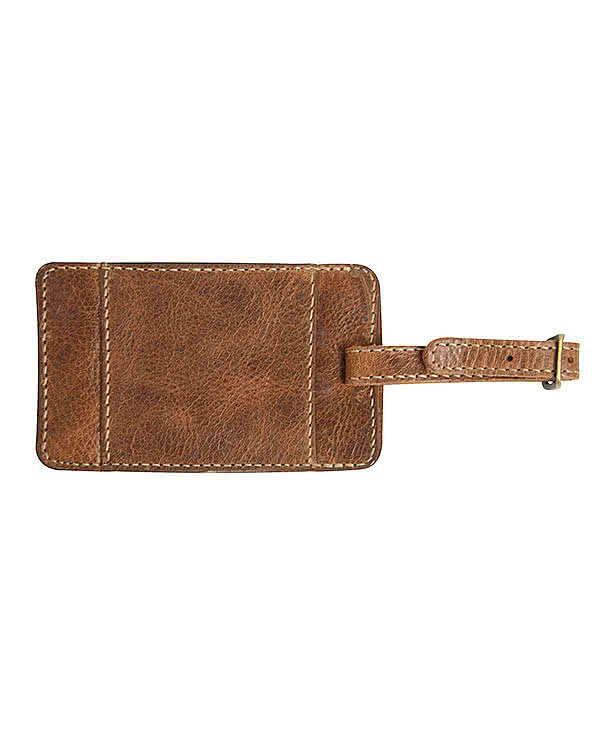 Debossed Andrew Philips Westbridge Leather Luggage Tag