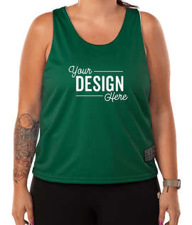 Augusta Women's Mesh Reversible Pinnie - Color: Dark Green / White
