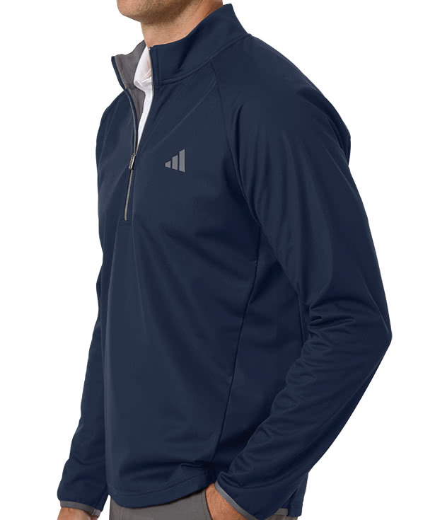 Adidas Ultimate365 Recycled Wind-Resistant Water-Resistant Quarter-Zip Pullover