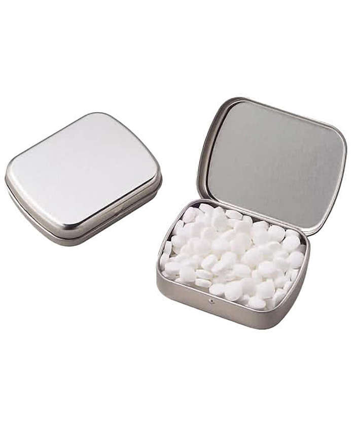 Full Color Sugar Free Mini Mints Hinged Tin