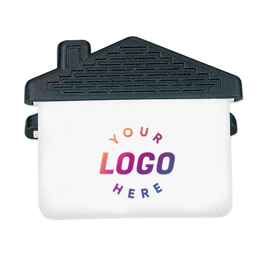 Full Color House Magnetic Memo Clip in White