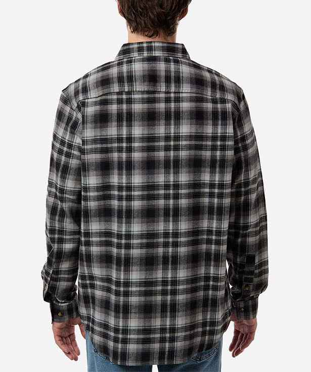 Columbia Cornell Woods Plaid Flannel Long Sleeve Shirt - Embroidered