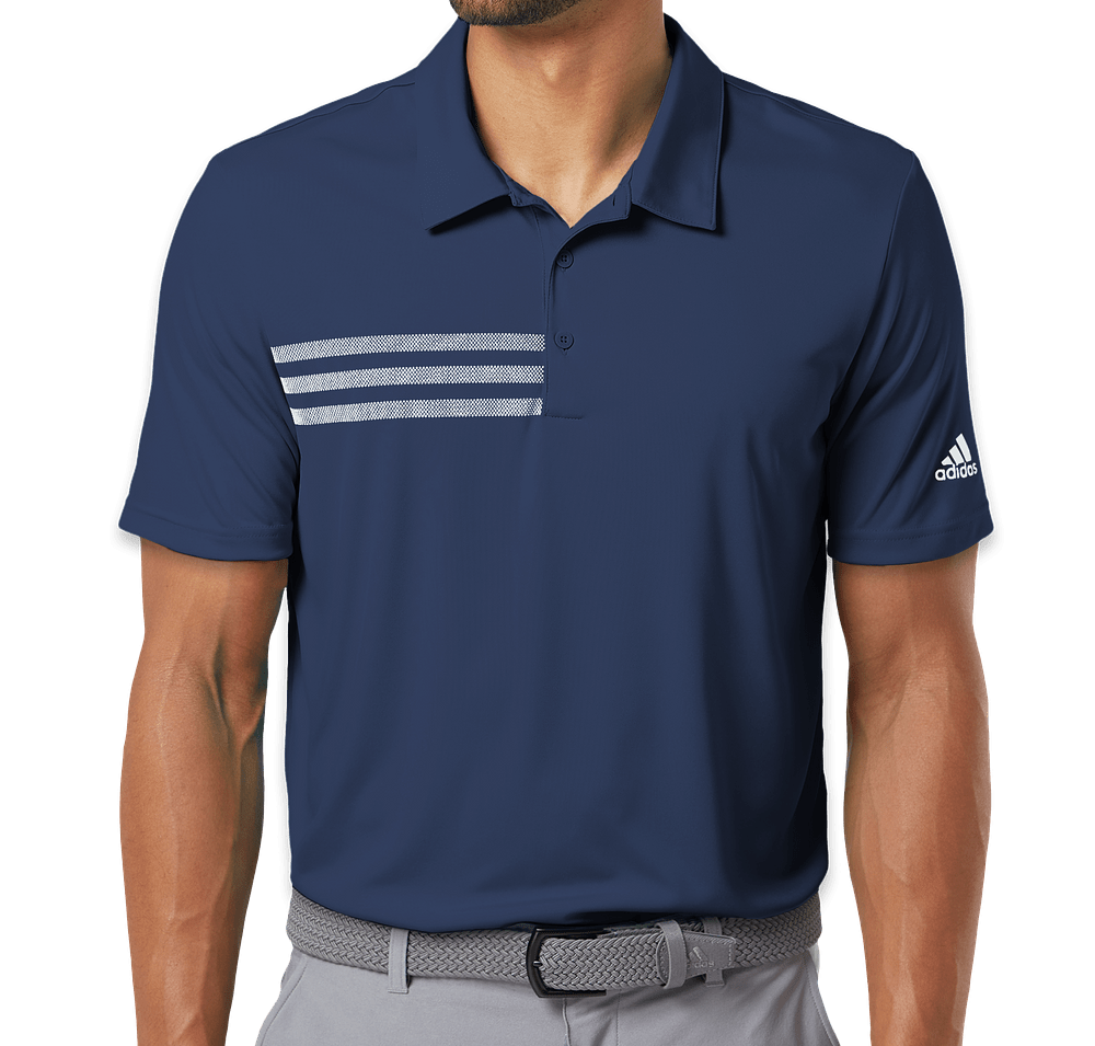 Adidas 3-Stripes UPF 50+ Performance Polo - Embroidered-default