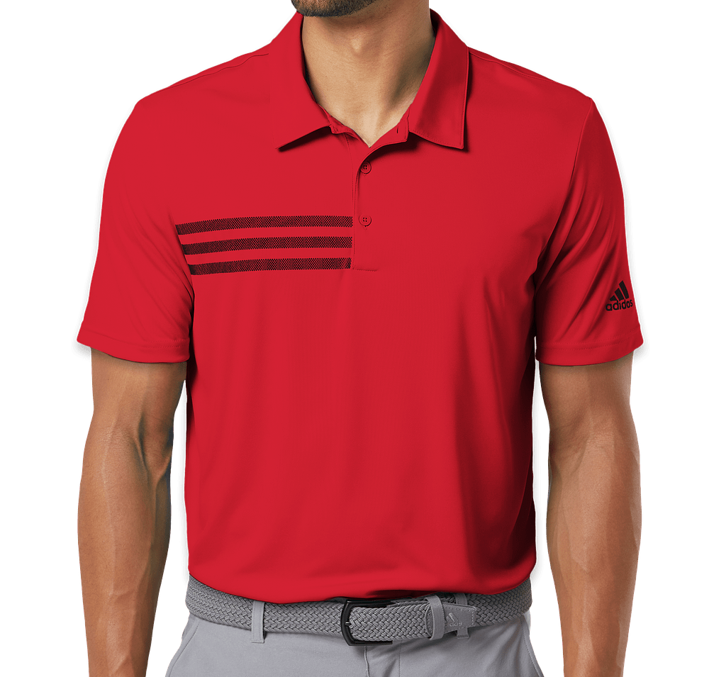 Adidas 3-Stripes UPF 50+ Performance Polo - Embroidered-default