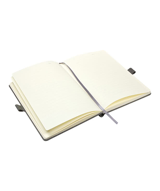 Debossed Quarry Textured Notebook with Interlocking Pen Closure