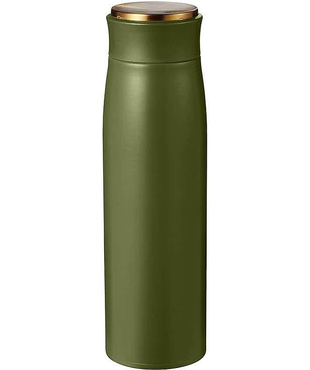 17 oz. Silhouette Insulated Stainless Steel Water Bottle with Golden Top