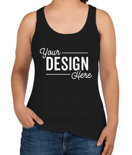 Anvil Women's Tri-Blend Racerback Tank - Color: Black