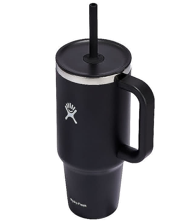 Hydro Flask All Around Travel Tumbler 40 oz. with Straw - Laser Engraved