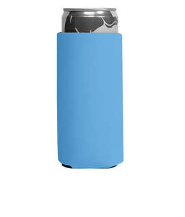 Foldable Slim Can Cooler - Color: Light Blue