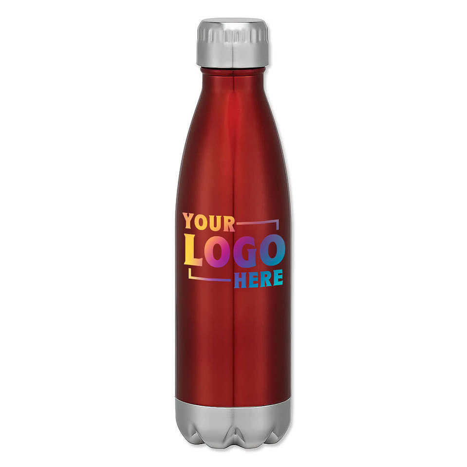 Full Color 16 oz. Swiggy Stainless Steel Vacuum Insulated Water Bottle