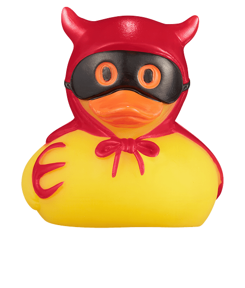 Halloween Devil Rubber Duck in RED