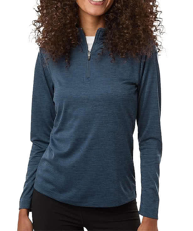 AllPro Women's Pro-Lock Melange Quarter Zip Performance Shirt