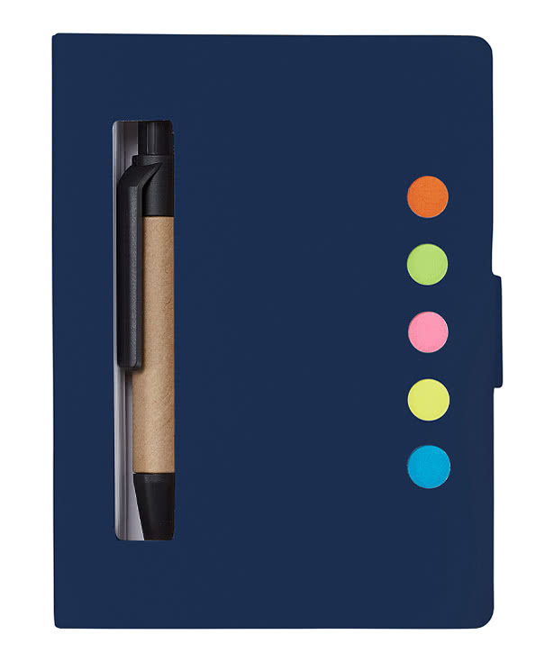 Eco Stowaway Jotter Notepad with Sticky Notes and Pen