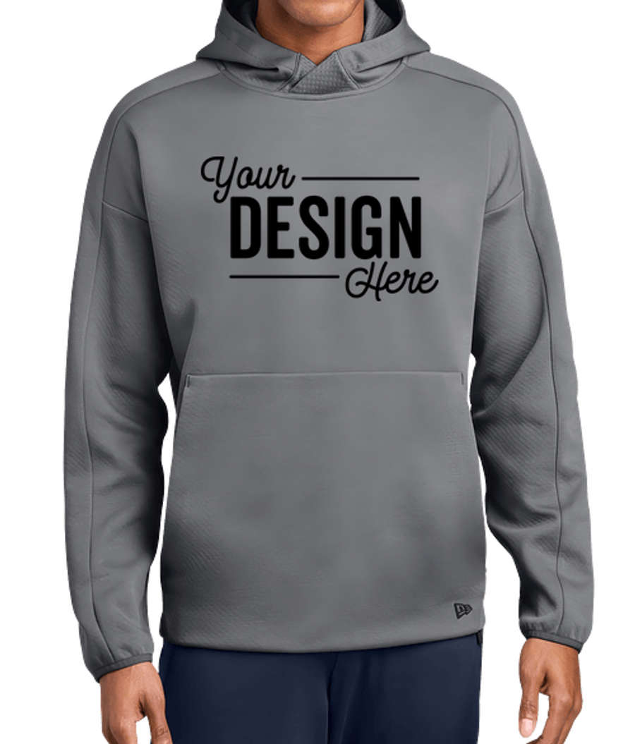 New Era Double Back Pullover Hoodie in Shadow Grey
