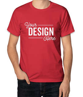 Bayside USA-Made Jersey T-shirt - Color: Red
