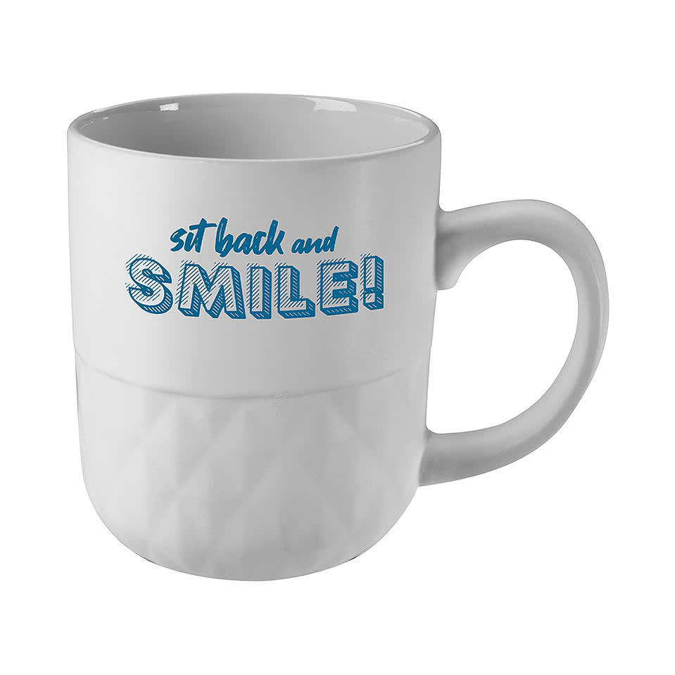 16 oz. Coffee Mug with Facet Texture