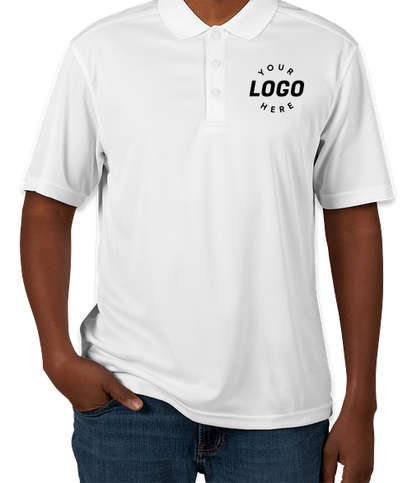 Clique by Cutter & Buck Spin Eco Performance Pique Polo - Screen Printed - White