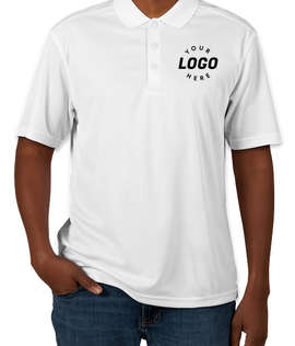 Clique by Cutter & Buck Spin Eco Performance Pique Polo - Screen Printed - Color: White