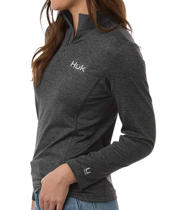 HUK Women's Coldfront+ Recycled Quarter Zip Pullover
