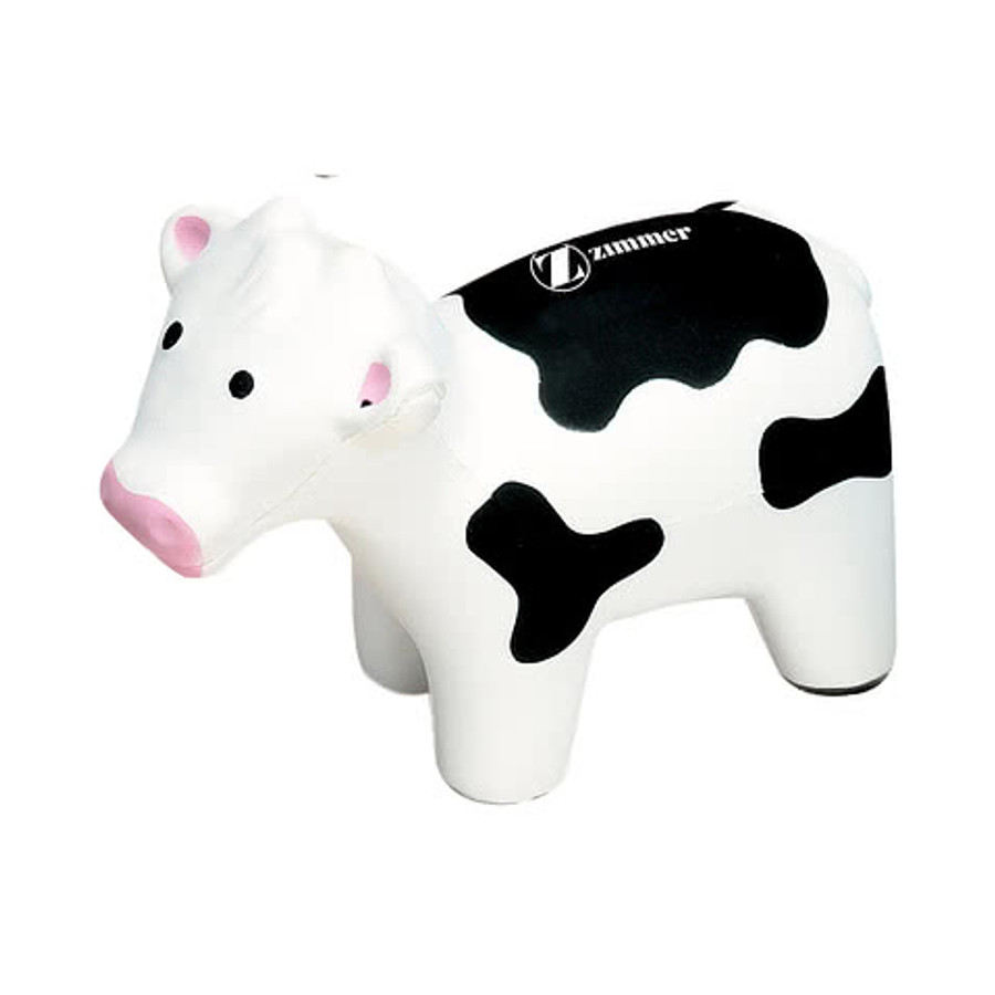 Cow Shaped Stress Reliever in White