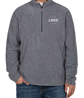 Port Authority Heather Quarter Zip Microfleece Pullover