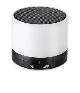 Cylinder Bluetooth Speaker - Color: White