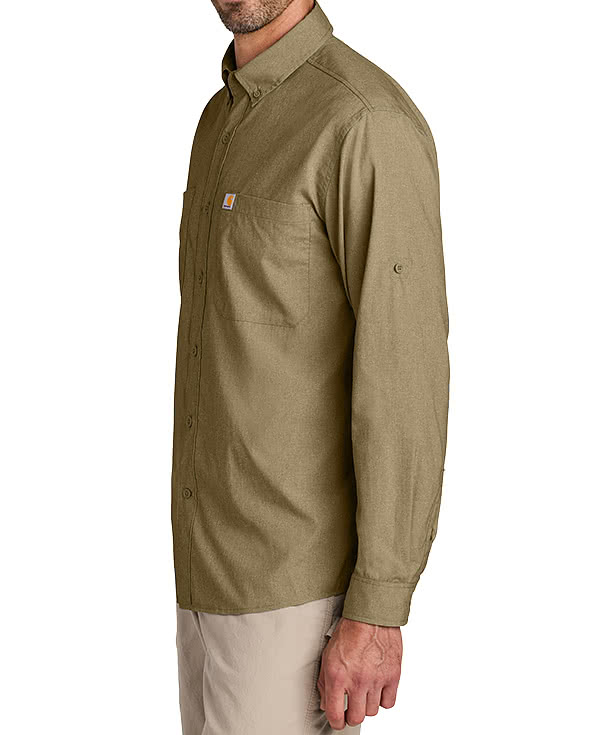 Carhartt Force Sun Defender Long Sleeve Work Shirt - Embroidered