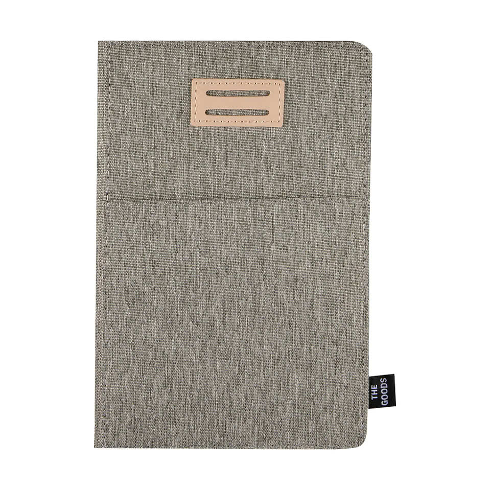 The Goods Recycled Hard Cover Refillable Notebook