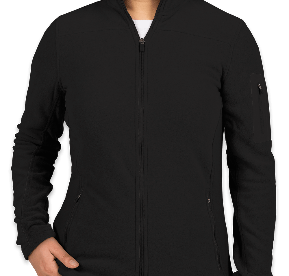 Custom Port Authority Women's Colorblock Full Zip Microfleece