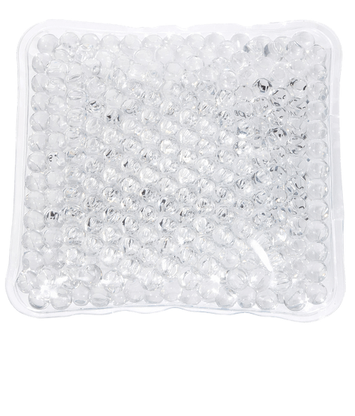 Square Aqua Pearls Hot/Cold Pack in Clear