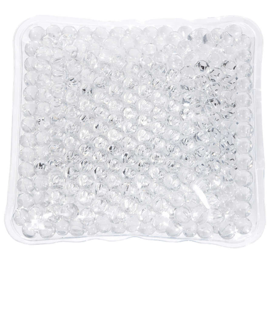 Square Aqua Pearls Hot/Cold Pack in Clear