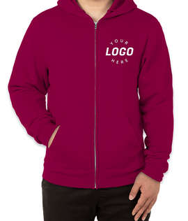 Soffe Classic Zip Hoodie - Color: Maroon
