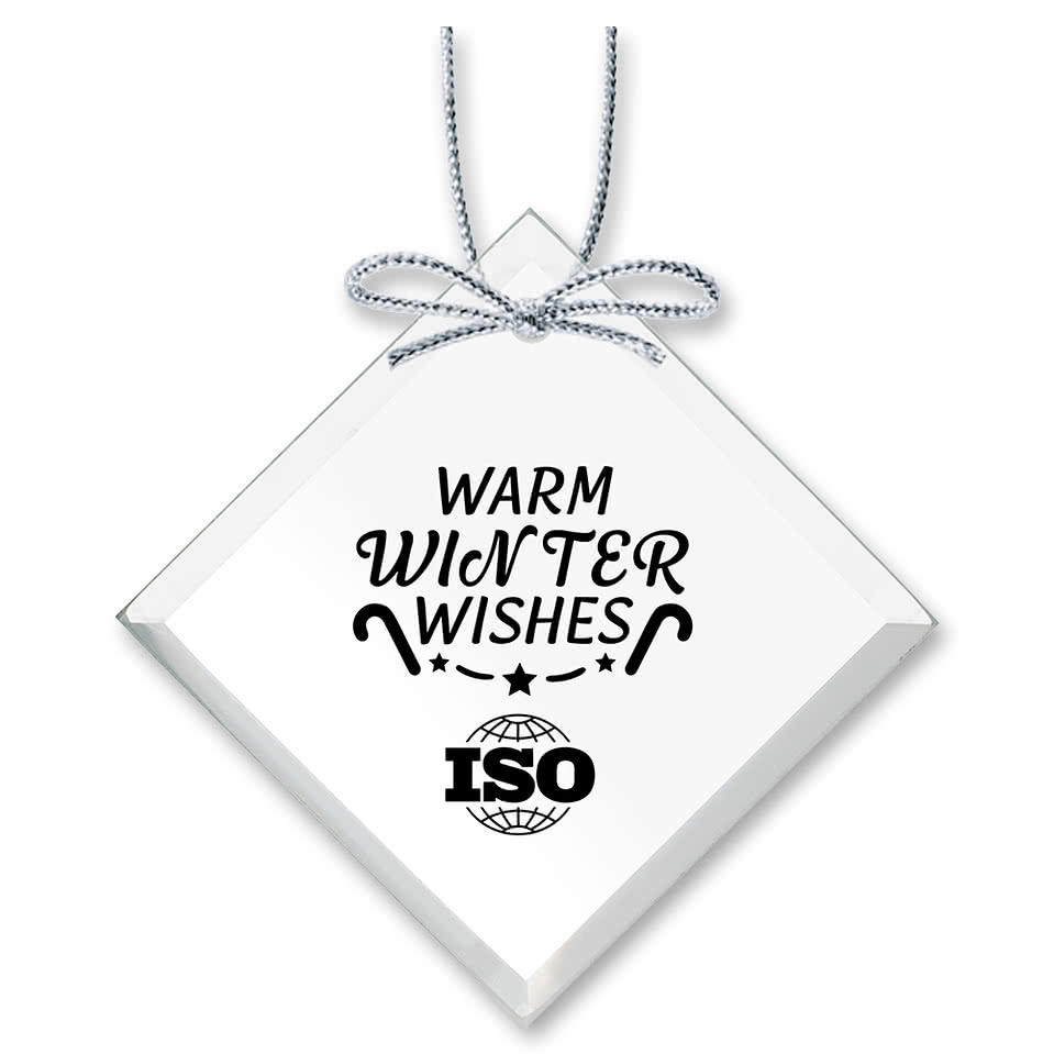 Crystal Square Ornament